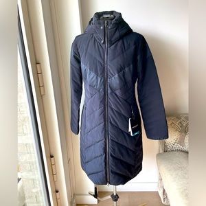 Obermeyer Delhia Down Parka with removable hood Blue NWT Size M